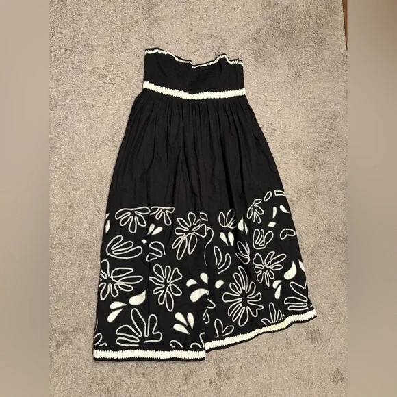 Ulla Johnson New Hollis Embroidered Cotton Long Dress Size 10 - Picture 9 of 16